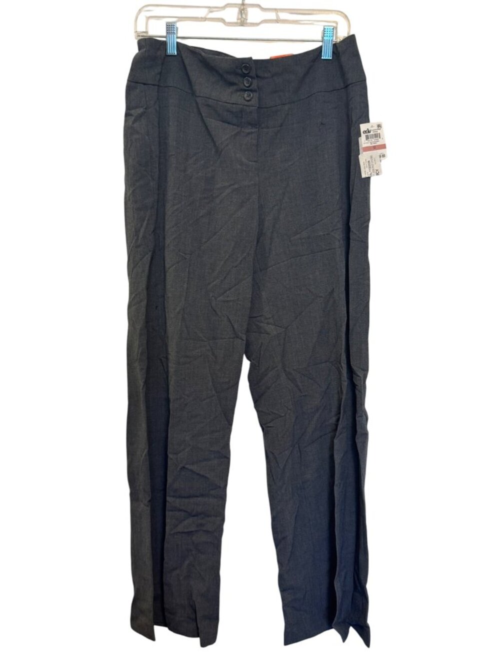 Style & Co Wide Leg Pants Womens Size 12 Grey Polyester/Rayon Blend Mid Rise